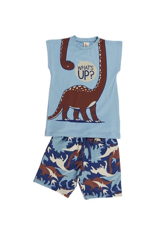 Camiseta y bermudas - Azul