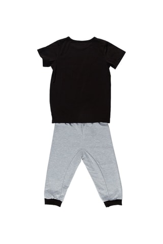 Camiseta y pantalón de chándal - Negro y gris