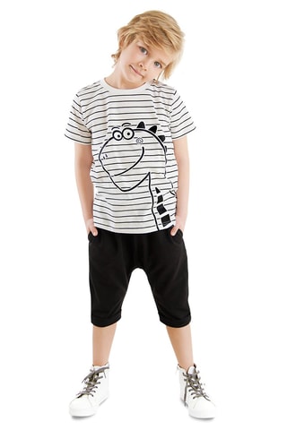 Camiseta y sarouel - Negro
