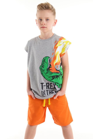 Camiseta y short - Naranja