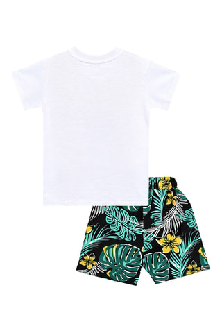 Camiseta y short Tropik - Blanco