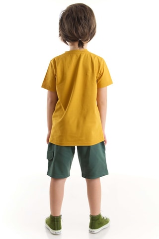 Camiseta y short - Caqui y mostaza