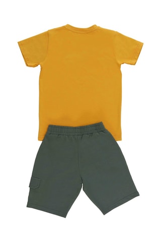 Camiseta y short - Caqui y mostaza