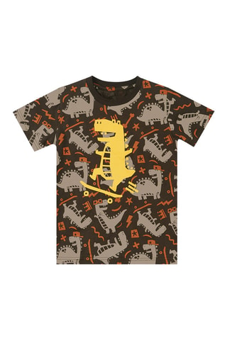 Camiseta y short - Marrón oscuro