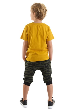 Camiseta y short - Mostaza y caqui