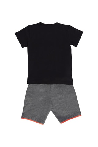 T-shirt en Short -  Mushi - Zwart en grijs