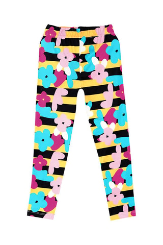T-shirt en Legging - Geel en roze