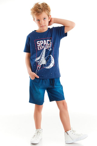 Camiseta y short - Azul marino