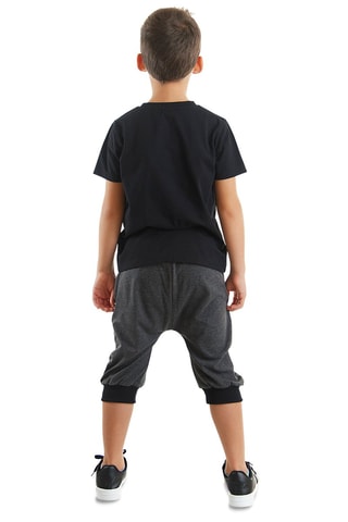 Camiseta y short - Negro y antracita