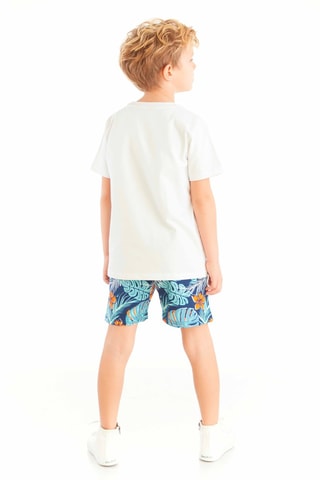 Camiseta y short - Azul y blanco