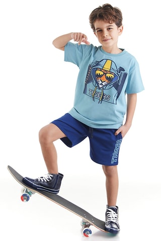 Camiseta y short - Azul