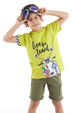 Camiseta y short - Caqui