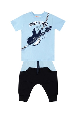 Camiseta y short - Azul y azul marino