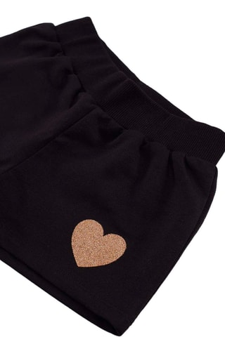 Camiseta y short - Negro y rosa
