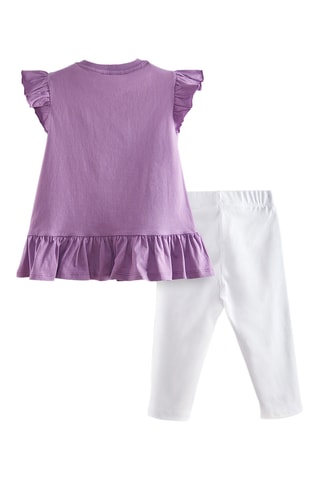 Camiseta y leggings Ballerina Cat - Violeta