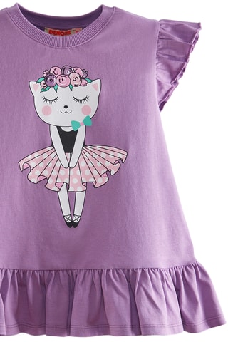 Camiseta y leggings Ballerina Cat - Violeta
