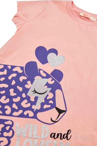 Camiseta y leggings - Violeta y rosa
