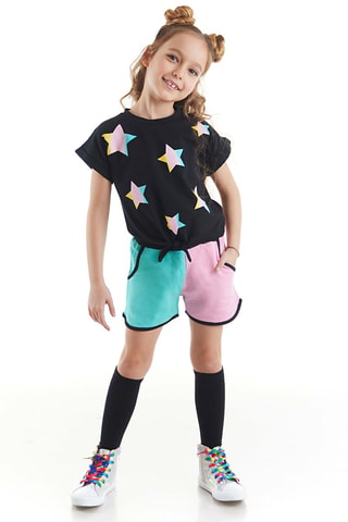 Camiseta y short - Negro