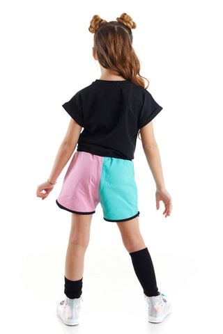 Camiseta y short - Negro