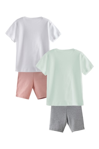 2 pijamas Flowers - Multicolor