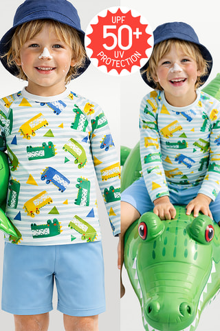 Top con protección solar Crocodile - Verde