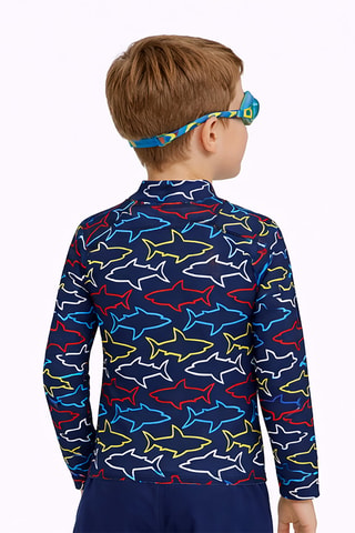 Top con protección solar Shark - Azul marino
