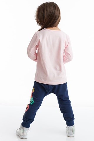 T-shirt en Joggingbroek - Roze en marineblauw