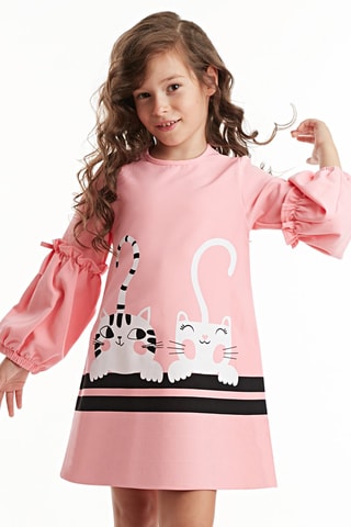 Vestido trapecio - Rosa