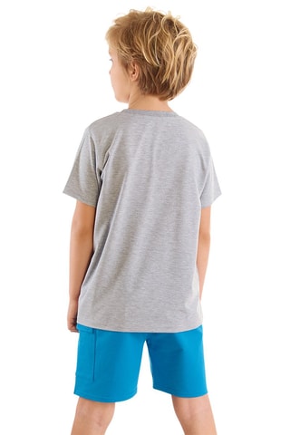 T-shirt en Short -  Mushi - Blauw