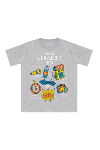 T-shirt en Short -  Mushi - Blauw