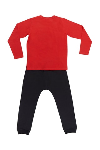 Camiseta y pantalón de chándal - Rojo