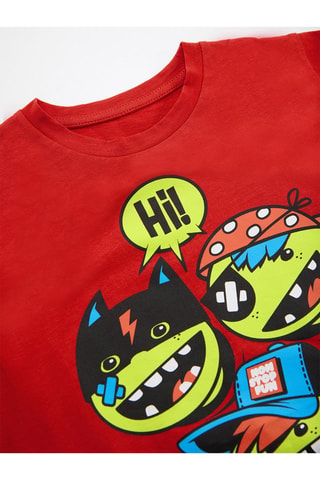 Camiseta y pantalón de chándal - Rojo