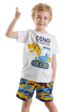 T-shirt en Short -  Denokids - Blauw