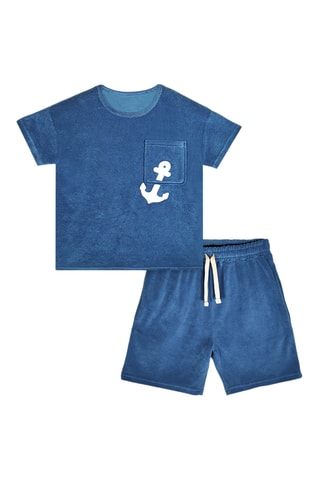 Camiseta y short - Azul