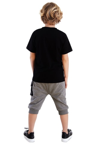 Camiseta y sarouel - Negro y gris