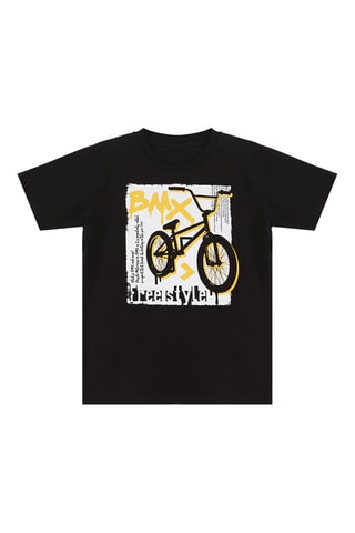 Camiseta y sarouel - Negro y gris