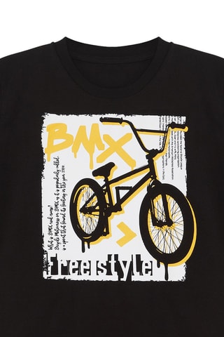 Camiseta y sarouel - Negro y gris