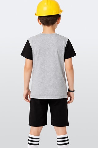Camiseta y short Vehicle - Blanco y verde