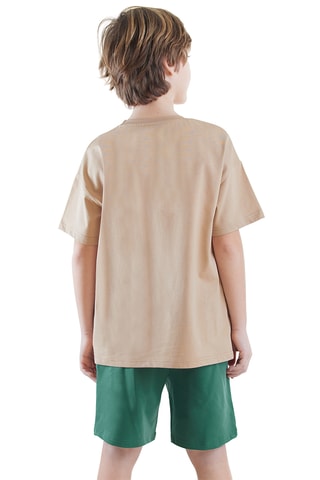 Camiseta y short Summer Dino - Beige