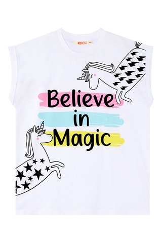 Camiseta y leggings - Blanco y rosa