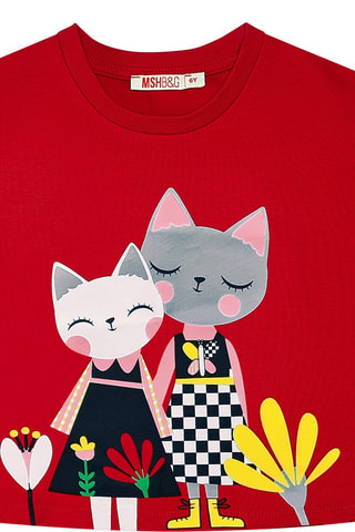 Camiseta y falda - Rojo