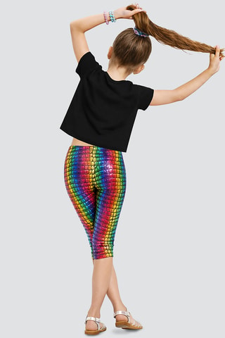 Top y leggings - Negro