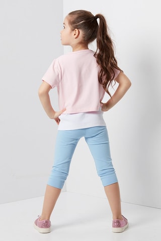 Camiseta y mallas pirata - Azul y rosa