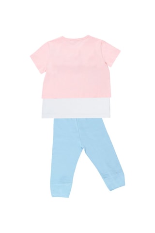 Camiseta y mallas pirata - Azul y rosa