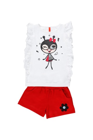 Camiseta y short - Rojo