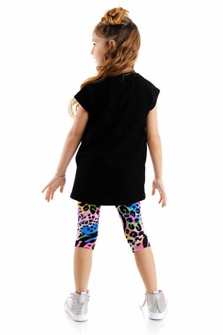 Camiseta y leggings - Negro
