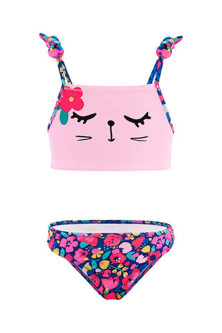Bikini - Rosa y azul marino