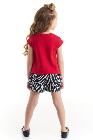 Camiseta y short - Rojo y negro