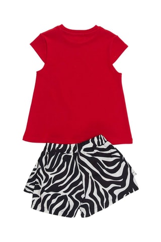 Camiseta y short - Rojo y negro