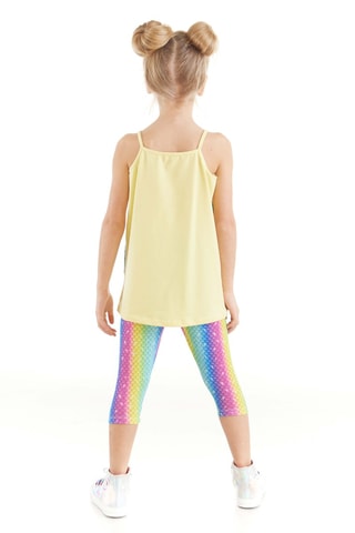 Camiseta de tirantes y leggings - Amarillo